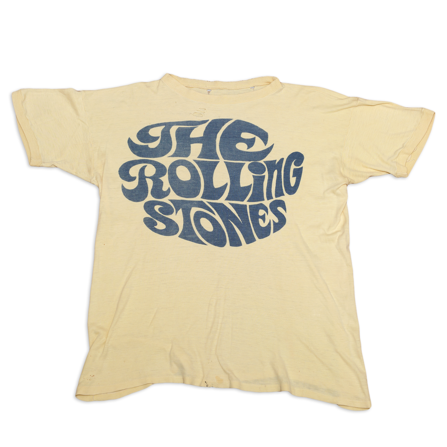A picture of the first Rolling Stones t-shirt.